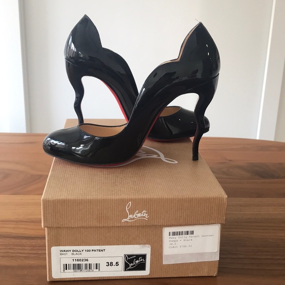 ✨Christian Louboutin Patent Black Wawy Dolly Pumps - Picture 3 of 5